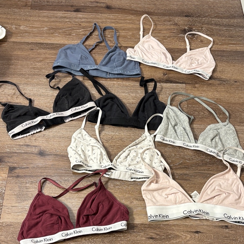 7 PACK SET!! Calvin Klein Women's Bralette Collection -